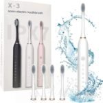 Rechargeable Electric Toothbrush With 2 Extra Heads |  USB Charging Rechargeable Total Washable Electronic Whitening Teeth Brush for Oral Care | Teethbrush - Image 5