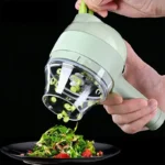 Rechargeable 4 In 1 Electric Vegetable Cutter With Multi-Function Slicer, Chopper, Grinder And Peeler For Fast Kitchen Preparation (Random Color) - Image 3