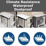 AC Outdoor Unit Sunshade Cover 3mm – Silver Foil Reflective Heat Shield & Dust Protector for Air Conditioner External Units  With Clip - Image 4