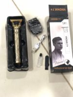 Metal Body Vintage T9 Hair Trimmer for Men – Professional USB Rechargeable Beard & Hair Cutting Machine | Precision Shaver with Powerful Motor - Image 8