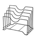 Multi Functional Kitchen Cutting Board And Pot Lid Organizer Rack Durable Space Saving Storage Solution For Daily Use - Image 4