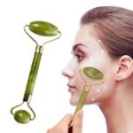 Flawless Jade Roller With Guasha (Marble Stone) Stimulates healthier skin - Image 2