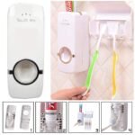 Automatic Toothpaste Dispenser With Toothbrush Holder Wall Mounted Durable Hygienic And Convenient Bathroom Accessory - Image 5