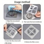 (Pack Of 10) Multifunctional Net Sticker Drainer Net For Bathroom – Kitchen Etc | Window Screen Repair Patches For Door Window - Image 13