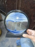 3D Moving Sand Art Lamp With Stand | Sand Lamp For Room & Home Decoration | Sandscapes Frame For Table | Random Colour - Image 6