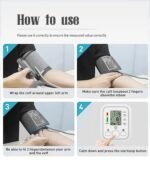 Digital Blood Pressure Monitor – Fully Automatic Upper Arm BP Machine with Heart Rate Detection, Accurate Readings, Easy-to-Use Home Health Device (Without Cell) - Image 3