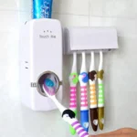 Automatic Toothpaste Dispenser With Toothbrush Holder Wall Mounted Durable Hygienic And Convenient Bathroom Accessory - Image 4