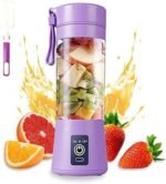 Rechargeable Portable Mini Juicer Blender – 6 Blades, 380ml Outdoor Juicing Cup [Random Color] With Box - Image 2