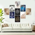 Home Decoration Item 9 Pcs Wall Decor Photo On Wall Canvas Art Decor For Home Easy Set Up With Bothside Tape - Image 2