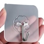 Transparent Self-Adhesive Wall Hooks – Strong Hold, No Drill, Damage-Free Hanging