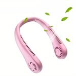 Portable Neck Fan USB Rechargeable Adjustable Personal Fan for Indoor & Outdoor Use (Random Color) - Image 3