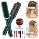 909 Hair Straightening Brush | Electric 2‑in‑1 Straightener & Curler | Heating Styling Comb | Quick 3‑Minute Styling - Image 4