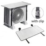 AC Outdoor Unit Sunshade Cover 3mm – Silver Foil Reflective Heat Shield & Dust Protector for Air Conditioner External Units  With Clip