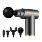 Portable Rechargeable Deep Tissue Massage Gun With Multiple Massage Heads For Muscle Relaxation
