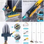 Broom Wiper 2 In 1 Dual Purpose Cleaning Tool With Strong Bristles And Built In Wiper Blade - Image 2