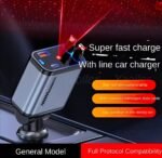 C6 4 In 1 Multi Functional Car Charger Fast Charging With Star Light Providing Durable Quality - 20 Watt - Image 4