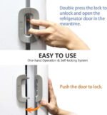 Child Safety Fridge Lock – Self Adhesive Baby Proof Lock for Refrigerator, Cabinets & Drawers | Strong, Easy Installation - Image 3