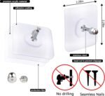 10-Pcs Self-Adhesive Wall Screws and Hanging Nails – Heavy-Duty Adhesive Wall Mount Hooks for Home and Office Use – No Drilling, Easy Installation for Hanging Frames, Keys, Towels, and More - Image 8