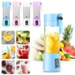 Rechargeable Portable Mini Juicer Blender – 6 Blades, 380ml Outdoor Juicing Cup [Random Color] With Box - Image 3