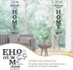 3d Wall art Welcome to Our Home the Sweet Family Wall Decoration for Home Office Dorm - Image 4