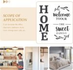 3d Wall art Welcome to Our Home the Sweet Family Wall Decoration for Home Office Dorm - Image 3