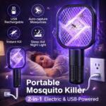 USB Rechargeable Mosquito Killer Racket | Portable Mosquito Repellent Racket With UV Light For Home Office Use - Image 6