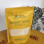 Weight-Right Natural Mass Gainer by Herbal Heritage | Herbal Formula for Healthy Weight Gain (80g)