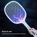 USB Rechargeable Mosquito Racket With Stand – Electric Insect Killer Bat For Indoor And Outdoor Use | Insects Killer | Mosquito Killer Racket (Random Color) - Image 4