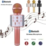 Bluetooth Microphone Karaoke Wireless Microphone Professional Speaker Handheld Microfone Player Singing Recorder Mic WS-858 KTV Microphone and Hifi Speaker - Image 4
