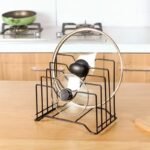 Multi Functional Kitchen Cutting Board And Pot Lid Organizer Rack Durable Space Saving Storage Solution For Daily Use - Image 2