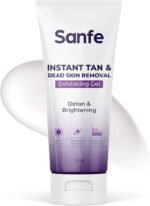 Sanfe Instant Tan & Dead Skin Removal Exfoliating Gel | Detan & Brightening Body Scrub | 100g - Image 2