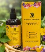 Floral Natural Hair Dye Shampoo | 200ml | Ammonia-Free Herbal Formula | Long-Lasting Gray Coverage - Image 4