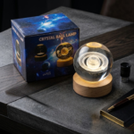 3D Crystal Ball Lamp | LED Crystal Galaxy Lamp For Room & Home Decoration | USB Crystal Ball Lamp (Saturn Shape Only) - Image 2