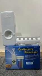 Automatic Toothpaste Dispenser With Toothbrush Holder Easy Use Bathroom Accessory - Image 7