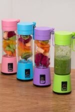 Rechargeable Portable Mini Juicer Blender – 6 Blades, 380ml Outdoor Juicing Cup [Random Color] - Image 4