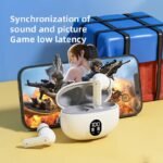 3.1 Special Edition Display Earbuds STEREO Wireless Bluetooth Earbuds With ANC | Mic in-Ear Headphones with LED Display | Type C Fast Charging | Bluetooth for Android/iPhone ( With Box - With Cable - Random Color ) - Image 4