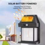 Solar Tungsten Filament Wall Lamp – Outdoor Intelligent Induction Light for Garden, Courtyard & Villa