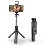 R1S Selfie Stick with Tripod | Bluetooth Foldable Selfie Rod with Remote Control for Phone Action Camera Iphone - Image 3