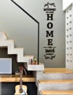 3d Wall art Welcome to Our Home the Sweet Family Wall Decoration for Home Office Dorm