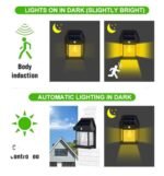 Solar Tungsten Filament Wall Lamp – Outdoor Intelligent Induction Light for Garden, Courtyard & Villa - Image 6