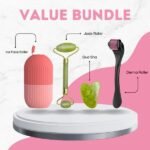 Combo pack Marble Jade Roller WITH STONE   MARBLE  | Ice Roller Facial Massage | Derma Roller [Pack of 3]
