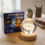 3D Crystal Ball Lamp | LED Crystal Galaxy Lamp For Room & Home Decoration | USB Crystal Ball Lamp (Saturn Shape Only) - Image 3