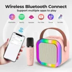 K12 Portable Speaker With Mic | Karaoke Microphone With Speaker | Portable Wireless Bluetooth Speaker - Image 2