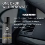 Ouhue Plastic Refreshing Nano Coating – Advanced Car Interior And Exterior Plastic Restorer For A Like-New Shine And Long-Lasting Protection - Image 2