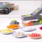 16-In-1 Multifunctional Vegetable Chopper & Slicer With Colander Basket And Storage Container – Heavy-Duty Food Cutter & Dicer For Onion, Potato, Carrot, Garlic & More - Image 3