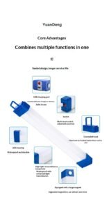 Tube Light Big Emergency Rechargeable Outdoor LED For load shedding camping and everyday lighting needs - Image 3