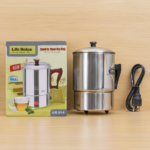 Life Relax Electric Water Kettle 1.0L – Stainless Steel Electric Heating Cup LR-014 | 350W Portable Electric Water Boiler for Tea, Coffee, Milk & Food - Image 2
