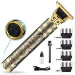 Metal Body Vintage T9 Hair Trimmer for Men – Professional USB Rechargeable Beard & Hair Cutting Machine | Precision Shaver with Powerful Motor - Image 3