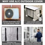 AC Outdoor Unit Sunshade Cover 3mm – Silver Foil Reflective Heat Shield & Dust Protector for Air Conditioner External Units  With Clip - Image 5