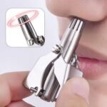 Mini Portable Stainless Steel Nose Hair Trimmer – Manual Safe Grooming Tool for Men & Women